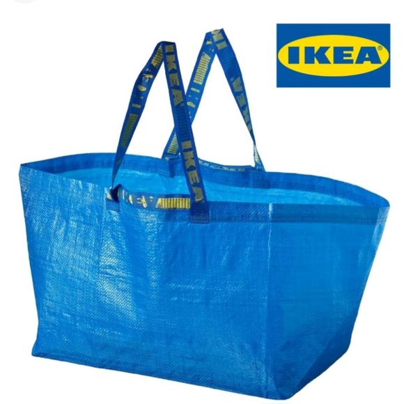 🍂Set of 3 IKEA Bags 1 19-Gallon Blue Frakta & 2 Skyne - Picture 2 of 4